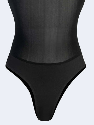 Rhinestone Studded Detail Cami Bodysuit
