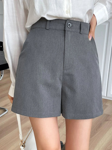 DAZY High Waist Slant Pockets Shorts