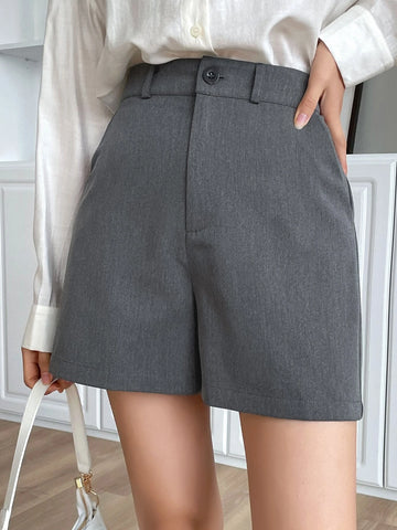 DAZY High Waist Slant Pockets Shorts