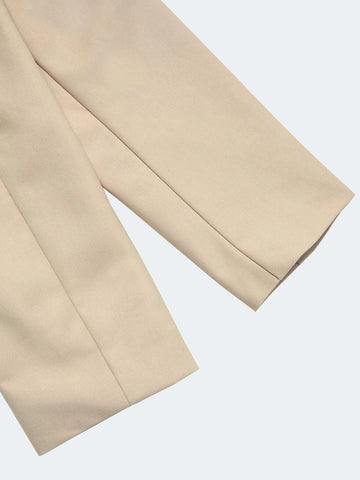 BAE Shawl Neck Crop Blazer & Asymmetrical Hem Skirt