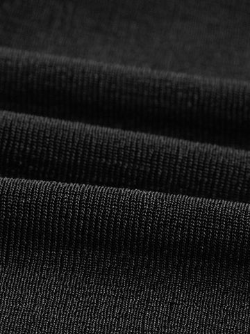 ROMWE PUNK Grunge Crisscross Tie Back Drawstring Front Asymmetrical Hem Top