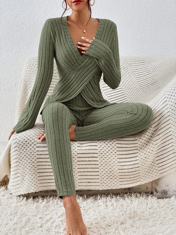 Crisscross Wrap Tee & Leggings