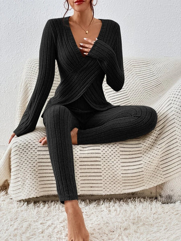 Crisscross Wrap Tee & Leggings
