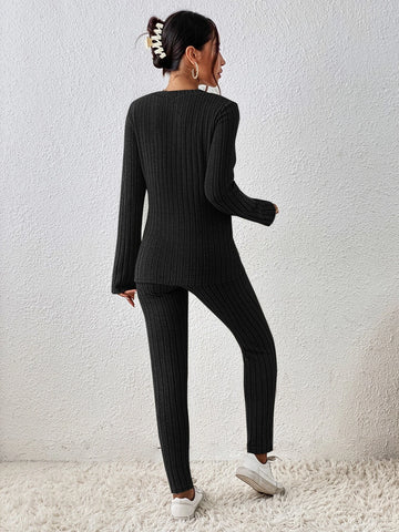 Crisscross Wrap Tee & Leggings