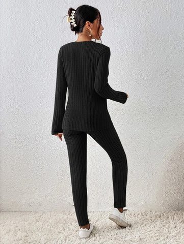 Crisscross Wrap Tee & Leggings