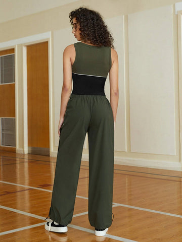 EZwear Contrast Binding Tank Top & Pants