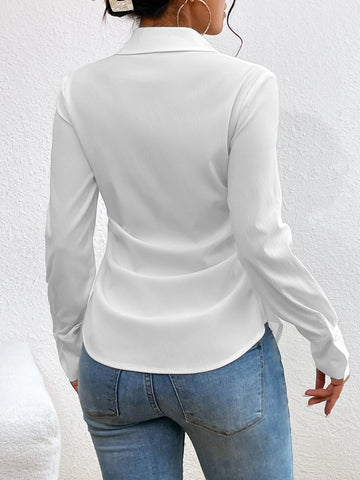 Unity Solid Button Front Shirt