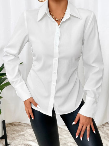Unity Solid Button Front Shirt