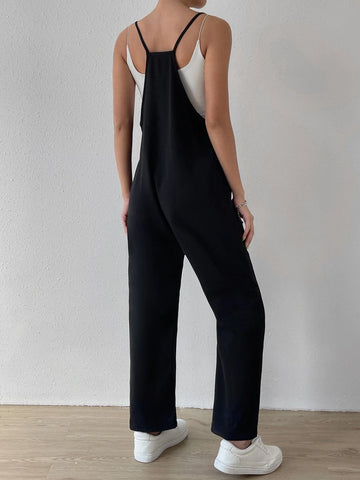 EZwear Dual Pocket Cami Jumpsuit Without Cami Top