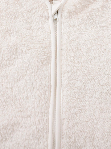 Baby Zip Up Teddy Vest Coat