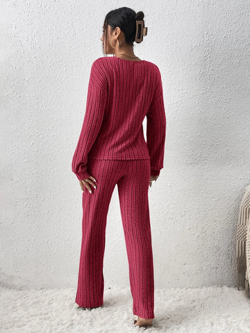 Unity Drop Shoulder Wrap Cross Top & Pants