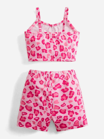 Baby Allover Print Cami Top & Biker Shorts