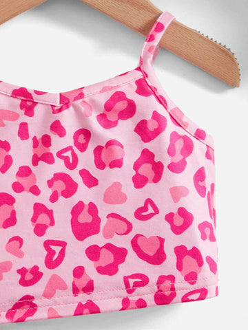 Baby Allover Print Cami Top & Biker Shorts