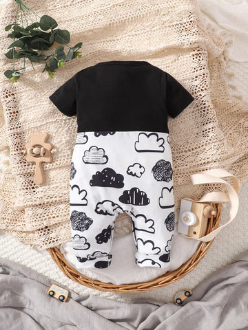 Baby Cloud Print 2 In 1 Jumpsuit