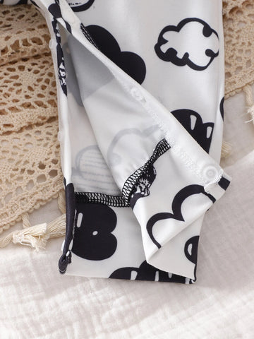 Baby Cloud Print 2 In 1 Jumpsuit