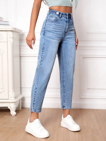 Cat Scratch Mom Fit Jeans