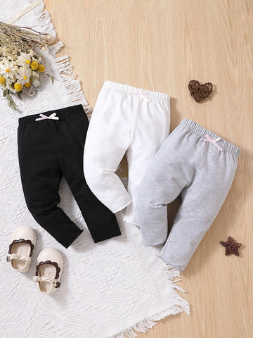 Baby 3pcs Bow Front Pants