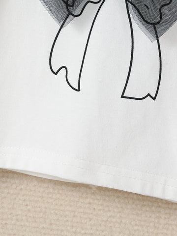 Baby Bow Print Tee