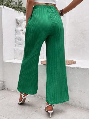 Tie Waist Wide Leg Pants