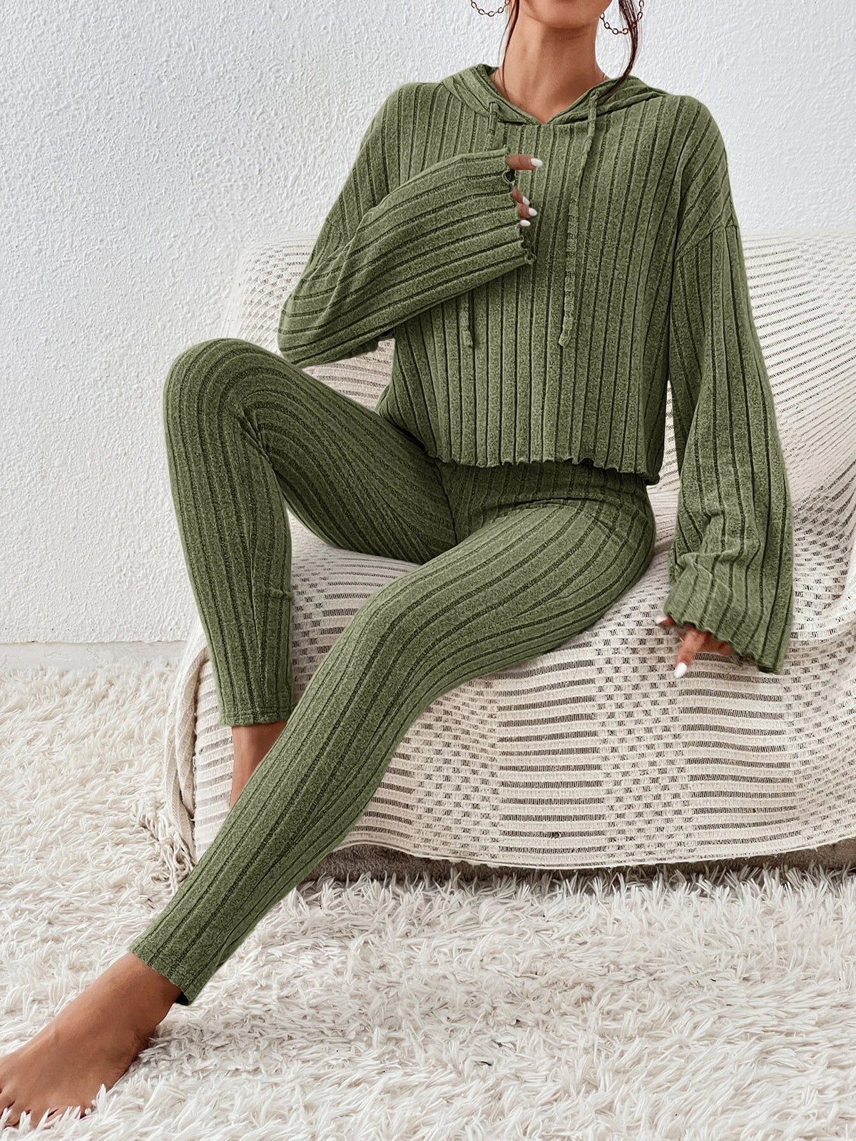 Unity Drop Shoulder Drawstring Hoodie & Leggings