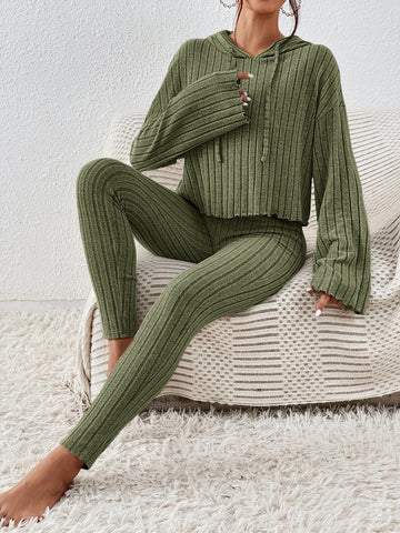 Unity Drop Shoulder Drawstring Hoodie & Leggings