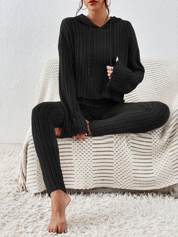 Unity Drop Shoulder Drawstring Hoodie & Leggings