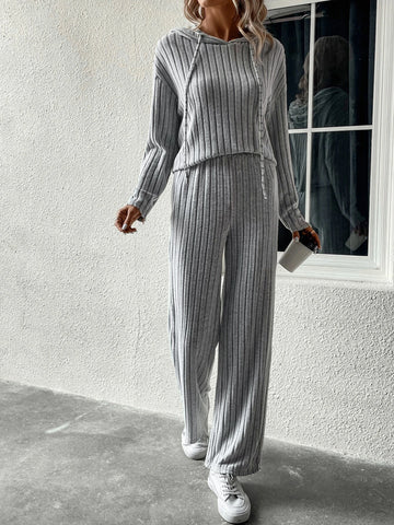 Unity Drop Shoulder Hoodie & Flare Leg Pants