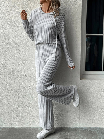 Unity Drop Shoulder Hoodie & Flare Leg Pants