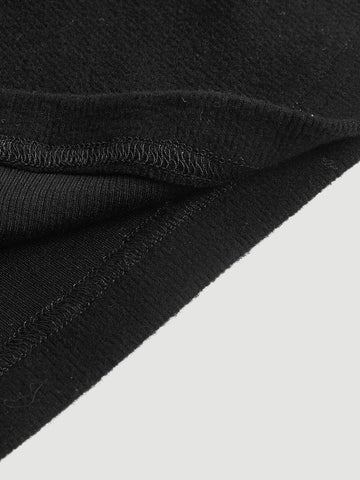 Contrast Binding Cut Out Front Tee