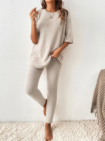 Drop Shoulder Tee & Leggings