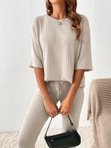 Drop Shoulder Tee & Leggings