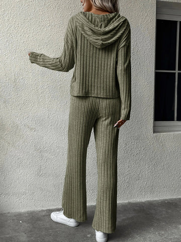 Unity Drop Shoulder Hoodie & Flare Leg Pants