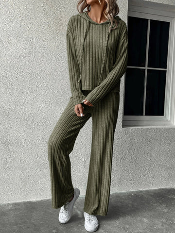 Unity Drop Shoulder Hoodie & Flare Leg Pants