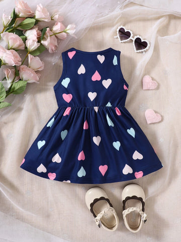 Baby Heart Print Dress