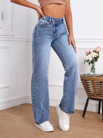 Tall Cat Whisker Straight Leg Jeans