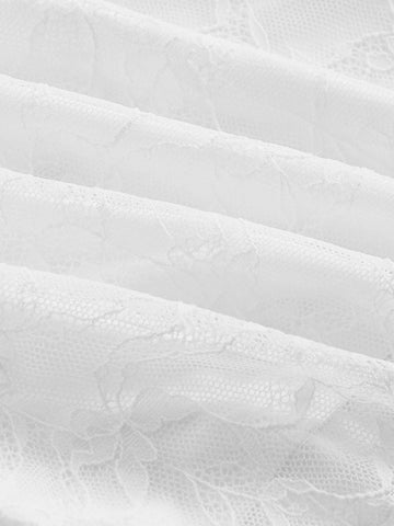 MOD Solid Lace Trim Tee