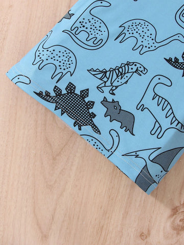 Baby Dinosaur Print Tee & Shorts