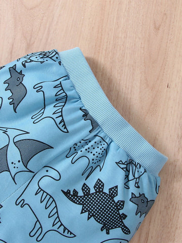 Baby Dinosaur Print Tee & Shorts