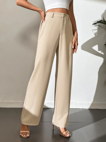 Tall High Waist Zip Fly Pants