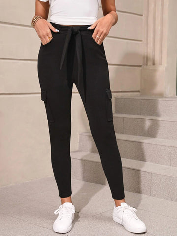 EMERY ROSE High Waist Flap Pocket Leggings