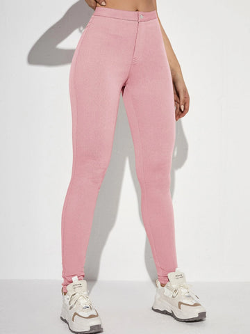 Solid Skinny Jeans
