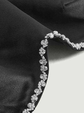 MOD Rhinestone Trim Heart Cami Top & Skirt Set