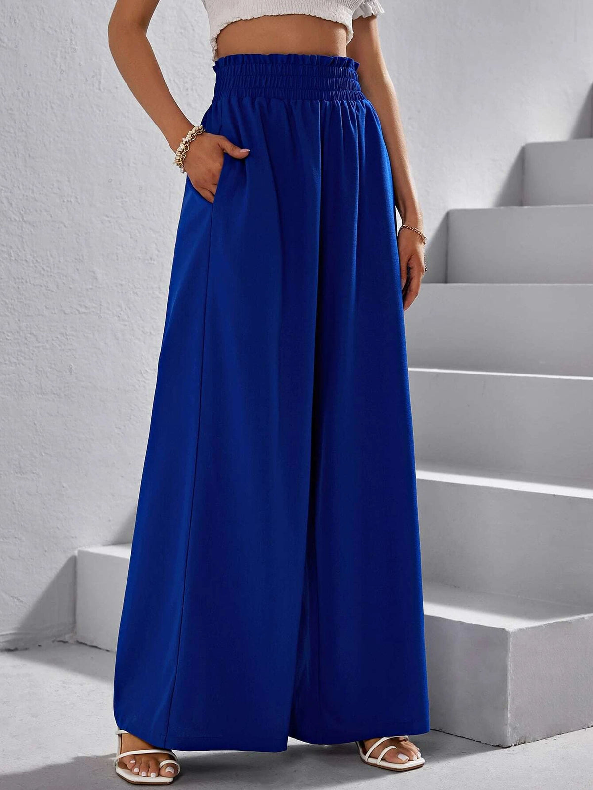 High Waist Wide Leg Pants