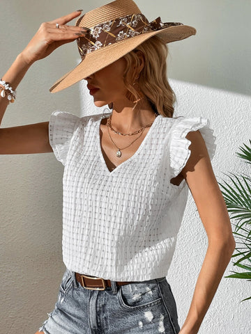 VCAY Butterfly Sleeve Blouse