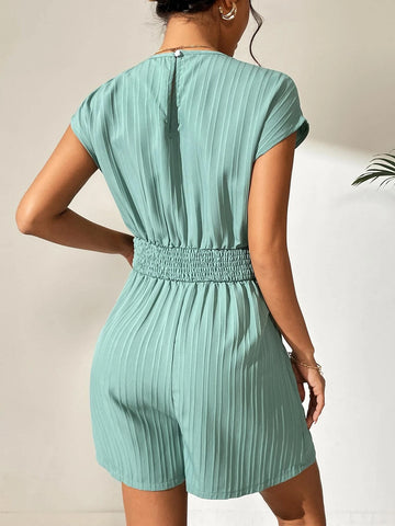 Surplice Neck Batwing Sleeve Romper