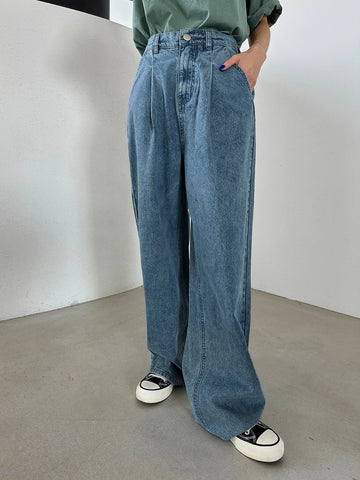 DAZY High Waist Straight Leg Jeans