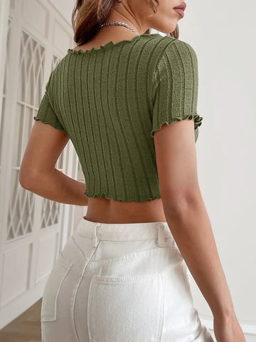 Lettuce Trim Crop Tee