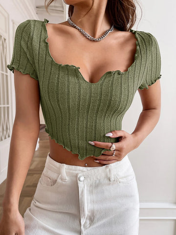 Lettuce Trim Crop Tee