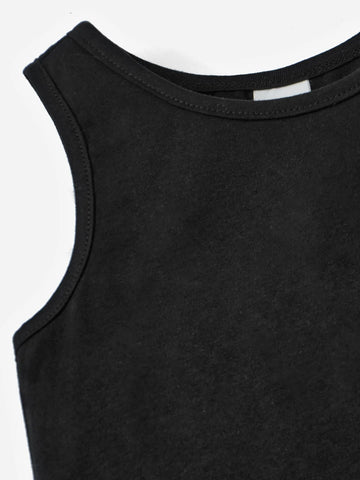 Baby Leopard Patched Pocket Tank Top & Biker Shorts