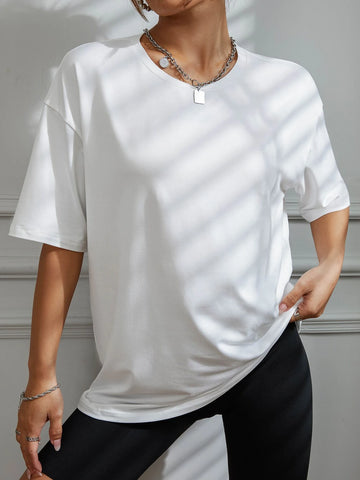 Letter Graphic Drop Shoulder Tee